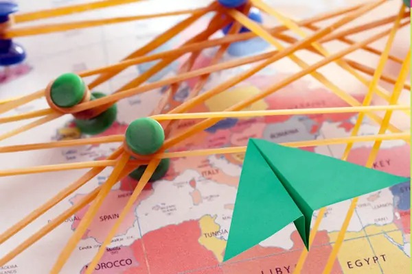 موشک روی نقشه-ارسال بسته به خارج